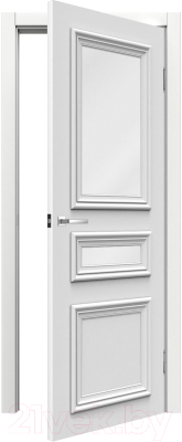 Дверь межкомнатная MDF Techno Stefany 2013 90x200 (белый)