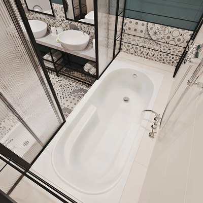 Ванна акриловая Alba Spa Arabella 170x75 (с каркасом)