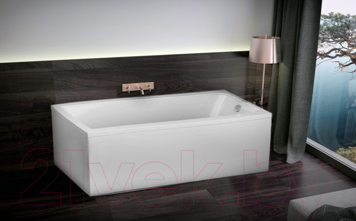 Ванна акриловая Alba Spa Gamma 170x70 (с ножками и экраном) — фото 2