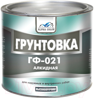 Грунтовка Alpha Color ГФ-021 (1.9кг, серый)