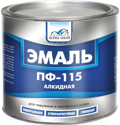 Эмаль Alpha Color ПФ-115 (1.9кг, голубой)