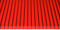 Сотовый поликарбонат КомфортПром Тюльпан 2м 3.8мм (красный) - 