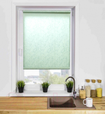 Рулонная штора Lm Decor Жаккард LM 66-22 48x160 (салатовый)