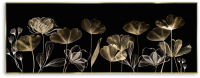 Картина на стекле Orlix Цветы в черном / GL-12975 - 