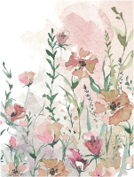 Картина Orlix Розовая акварель 2 / CA-13037 - 