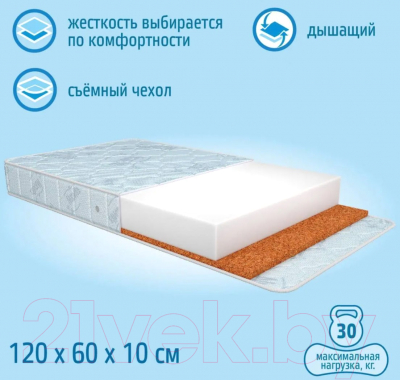 Матрас в кроватку Nuovita Impulso 60x120