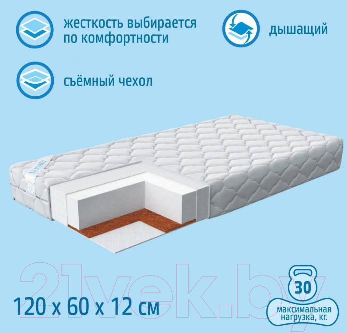 Матрас в кроватку Nuovita Niazzi 60x120