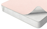 Наматрасник в кроватку Nuovita Махра на резинках 60x120 (розовый) - 