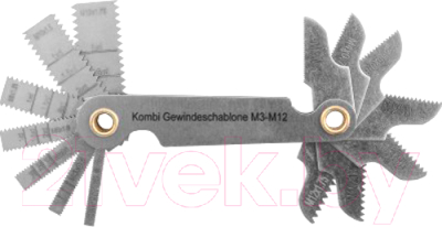 Изображение товара Резьбомер Thorvik PG14SC (14 предметов)