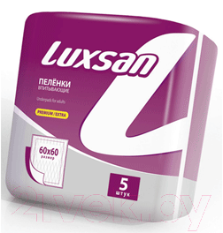 

Набор пеленок одноразовых Luxsan, Premium Extra 60x60