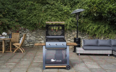 Газовый гриль Sahara 3 Burner Oak BBQ 3Boakrew-ST (дымчатый/дуб)