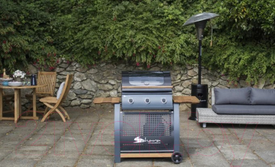 Газовый гриль Sahara 3 Burner Oak BBQ 3Boakrew-ST (дымчатый/дуб)