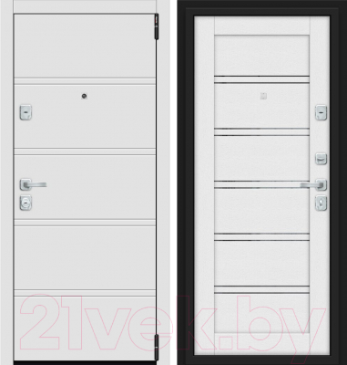 

Входная дверь el'Porta, Porta M-3 8.Л28 White Stark/Virgin MG/Лунный камень