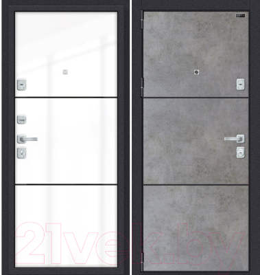 

Входная дверь el'Porta, Porta M-3 П50.П50 Dark Concrete AB-4/Angel AB-4/Лунный камень