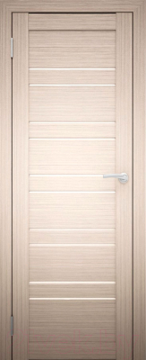 Дверь межкомнатная Юни Амати 25 60x200 (беленый дуб/стекло белое)