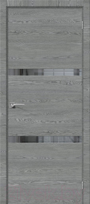 Дверь межкомнатная el'Porta ЭКО Порта-55 4AF 60x200 (West Skyline/Mirox Grey)