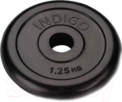 Диск для штанги Indigo IN122 (1.25кг, черный)