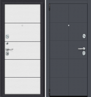 

Входная дверь el'Porta, Porta S-3 10.П50 Graphite Pro/Virgin AB-6/Лунный камень