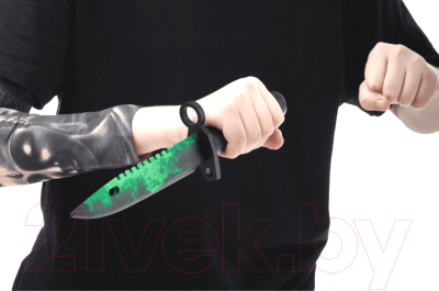 Нож игрушечный VozWooden М9. Волны Изумруд / 1001-0402