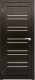 Дверь межкомнатная Юни Амати 25 60x200 (дуб венге/стекло белое) - 