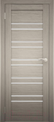Дверь межкомнатная Юни Амати 25 70x200 (дуб дымчатый/стекло белое)