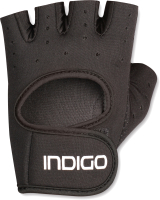 Перчатки для пауэрлифтинга Indigo IN200 (L, черный) - 