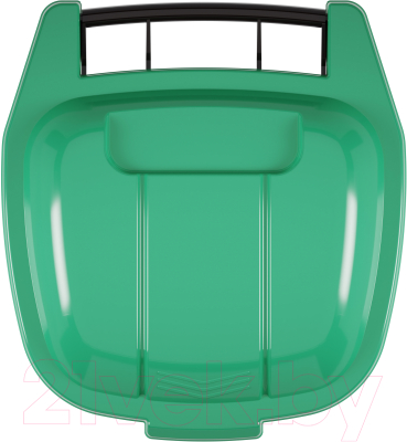 Контейнер для мусора Альтернатива М4663 (черный/зеленый)