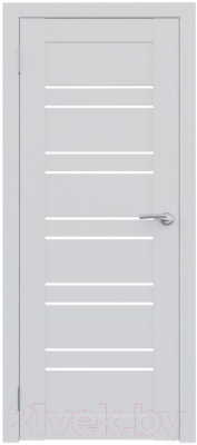 Дверь межкомнатная Юни Амати 25 70x200 (бьянко/стекло белое)