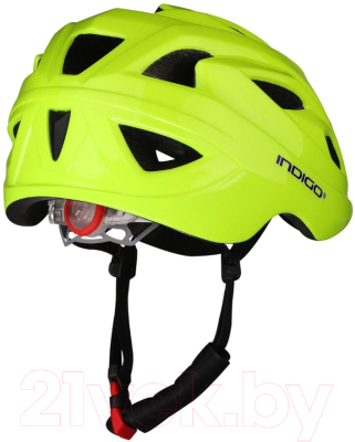 Защитный шлем Indigo IN073 (р-р 51-55, салатовый)