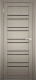 Дверь межкомнатная Юни Амати 25 80x200 (дуб дымчатый/стекло черное) - 
