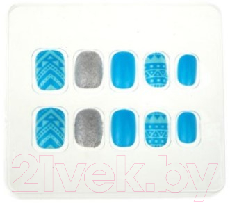 Накладные ногти Lukky Нэйл-Арт Blue Pattern / Т20806