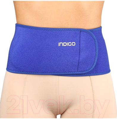 Пояс для похудения Indigo IN201 (L, синий)