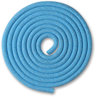 Скакалка для художественной гимнастики Indigo Люрекс SM-122 (2.5м, голубой) - 