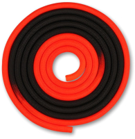 Скакалка для художественной гимнастики Indigo IN166 (3м, красный/черный) - 
