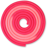 Скакалка для художественной гимнастики Indigo IN257 (3м, фуксия/розовый) - 