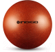Мяч для художественной гимнастики Indigo IN118 (оранжевый с блестками) - 