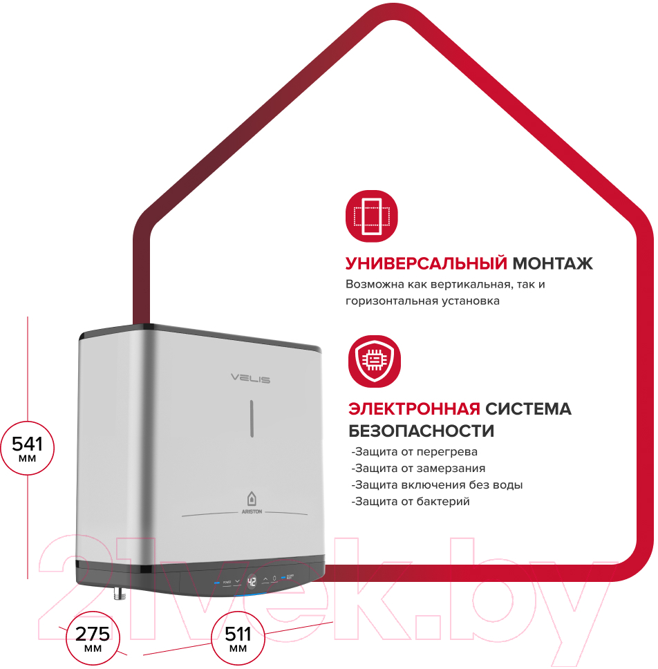 Накопительный водонагреватель Ariston ABSE VLS PRO PW 30 (3700697)