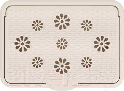 Изображение товара Корзина для белья Альтернатива Плетенка / М2030 (слоновая кость)