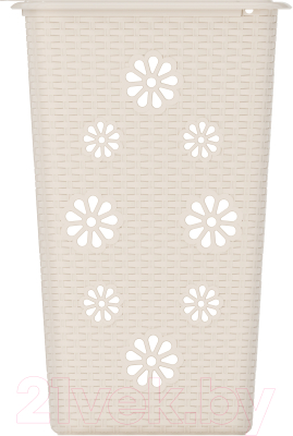 Изображение товара Корзина для белья Альтернатива Плетенка / М2030 (слоновая кость)