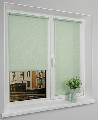 Рулонная штора Lm Decor Жаккард LM 66-22 52x160 (салатовый) -