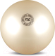 Мяч для художественной гимнастики No Brand Металлик AB2801 (белый) - 