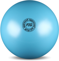 Мяч для художественной гимнастики No Brand Металлик AB2801 (голубой) - 