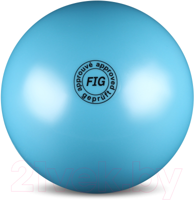 Мяч для художественной гимнастики No Brand Металлик AB2801 (голубой)