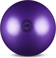 Мяч для художественной гимнастики No Brand Металлик AB2801 (фиолетовый) - 