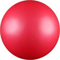 Мяч для художественной гимнастики No Brand Металлик AB2803B (розовый с блестками) - 