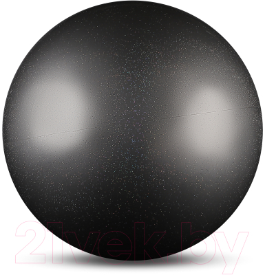 Мяч для художественной гимнастики No Brand Металлик AB2803B (серебристый с блестками)