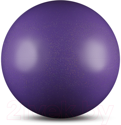 Мяч для художественной гимнастики No Brand Металлик AB2803B (сиреневый с блестками)