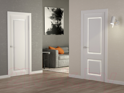 Дверь межкомнатная Belwooddoors Аурум 1 80x200 (эмаль графит/сатин двусторонний каленый)