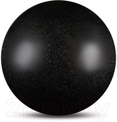 Мяч для художественной гимнастики No Brand Металлик AB2803B (черный с блестками)