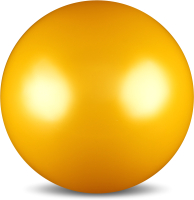 Мяч для художественной гимнастики No Brand Металлик AB2803 (желтый) - 